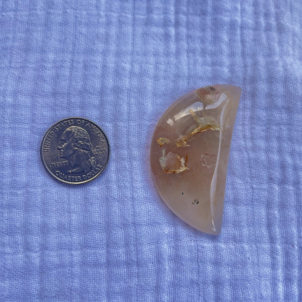 Flower Agate Moon Crystal